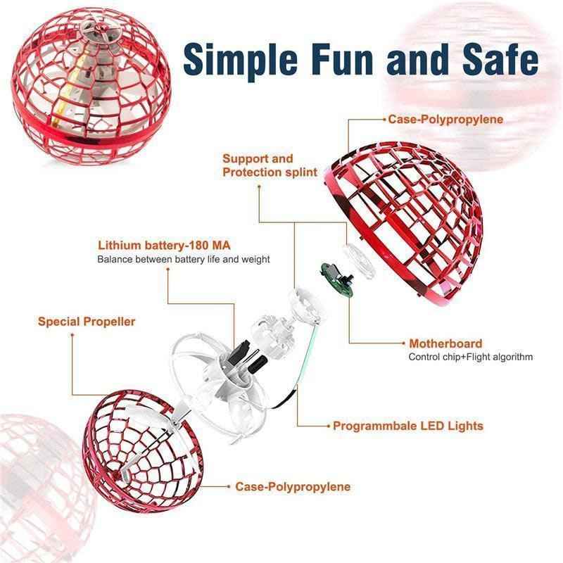 Rechargeable Flying Orb Pro Mini Drone Plastic Hover Ball Toy