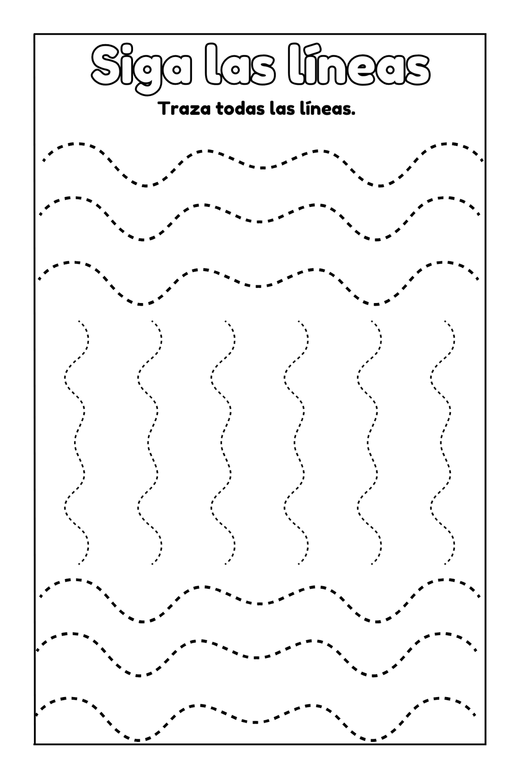 Preschool Essentials Trace Lines, Colors, Shapes, and Numbers Coloring Book: Spanish Version
